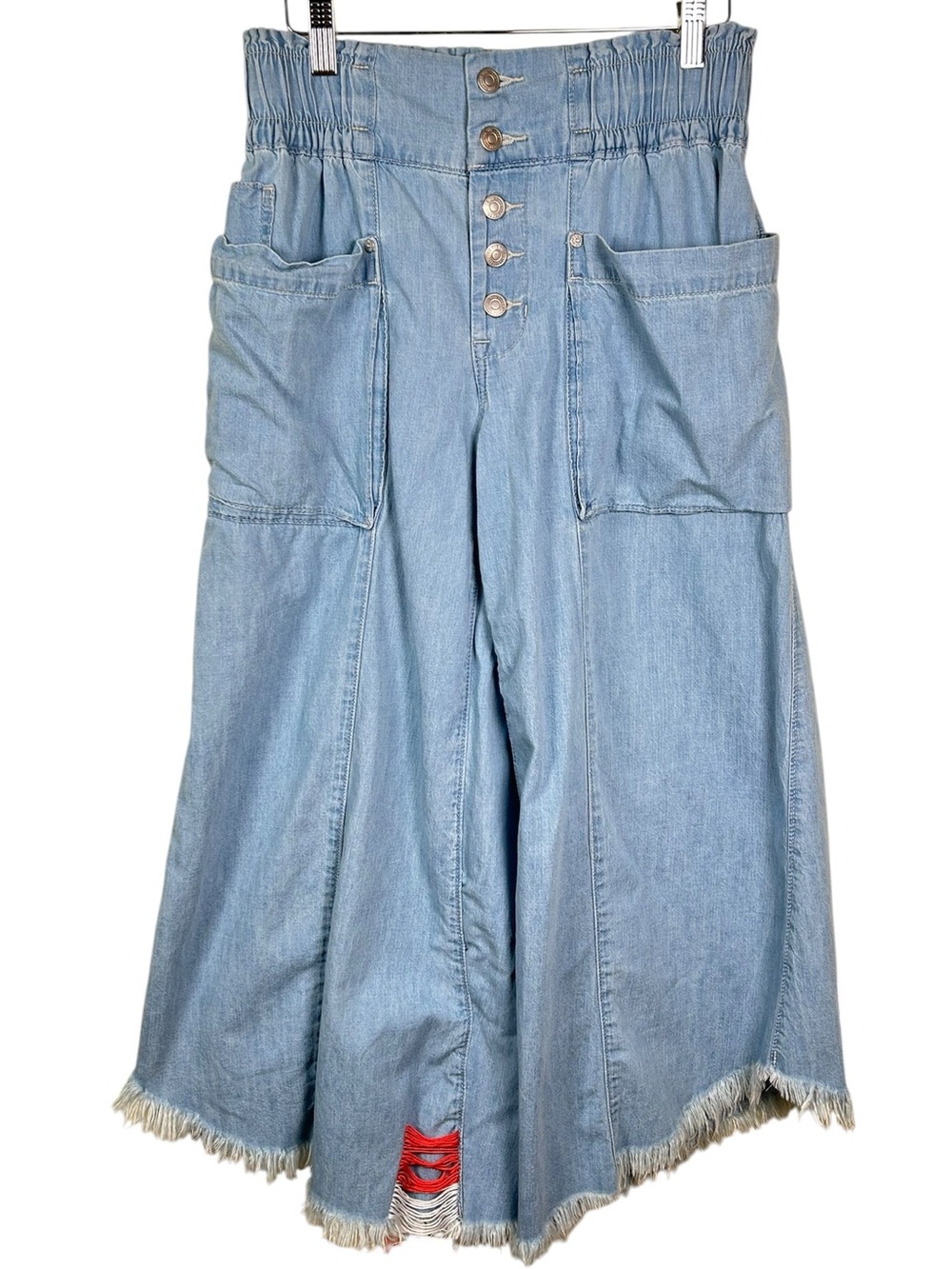 WE THE FREE Chambray Culotte Jeans Wide Leg Cropped Paperbag Waist XS
Boho - Picture 2 of 13